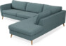 County - 2,5-sits soffa med divan höger - Blå
