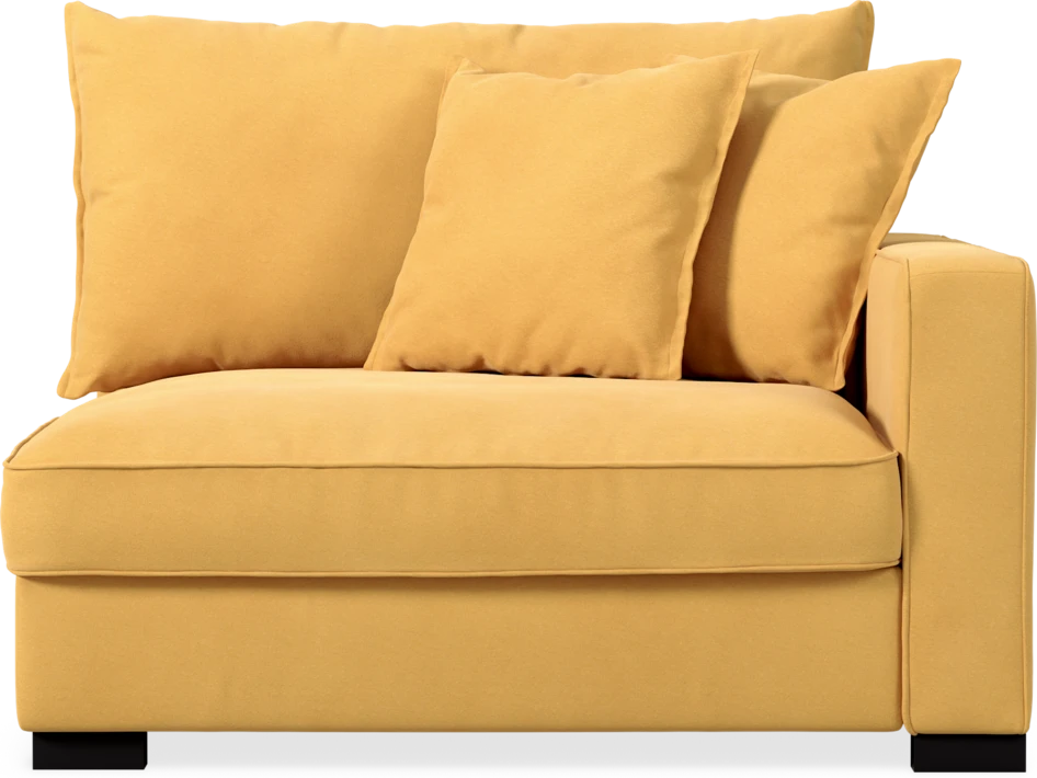 Rossi - 1,5-sits med armstöd höger - Gul