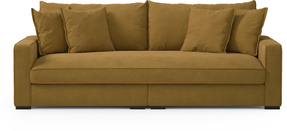 Rossi - 3-sits soffa, hel dyna - Gul