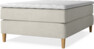 Delux Exclusive - Kontinentalsäng, enkelsäng 140 cm med bäddmadrass - Beige