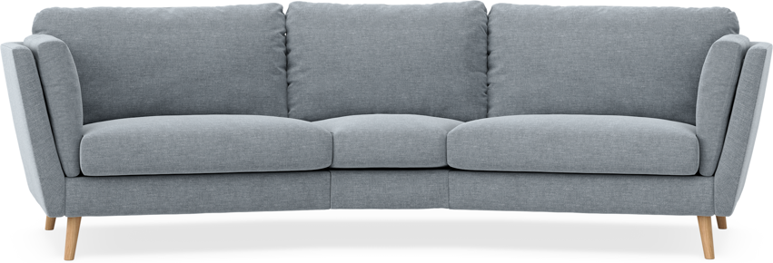 Madison - 3-sits soffa svängd, 90 cm - Blå
