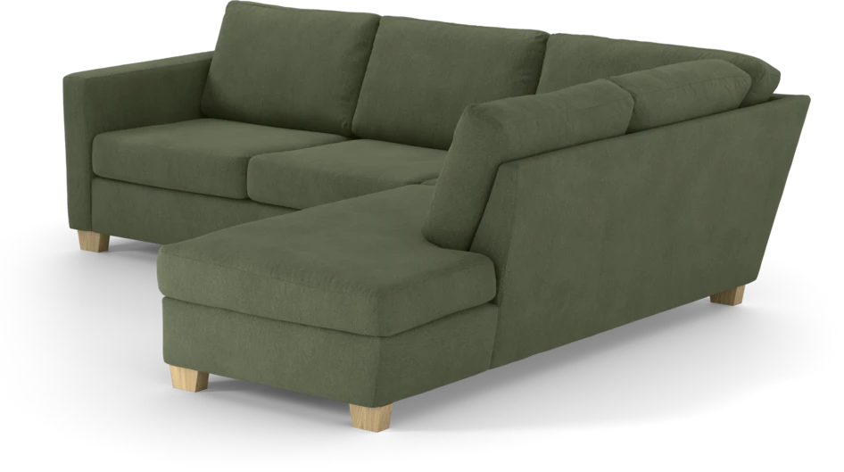 Friday - 2,5-sits soffa med divan höger - Grön