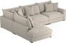 Rossi - 3-sits soffa med divan vänster - Beige