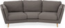 Madison - 3-sits soffa svängd, 70 cm - Brun