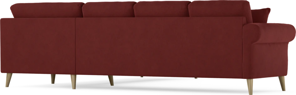 Eden - Hörnsoffa, 3+3-sits - Röd