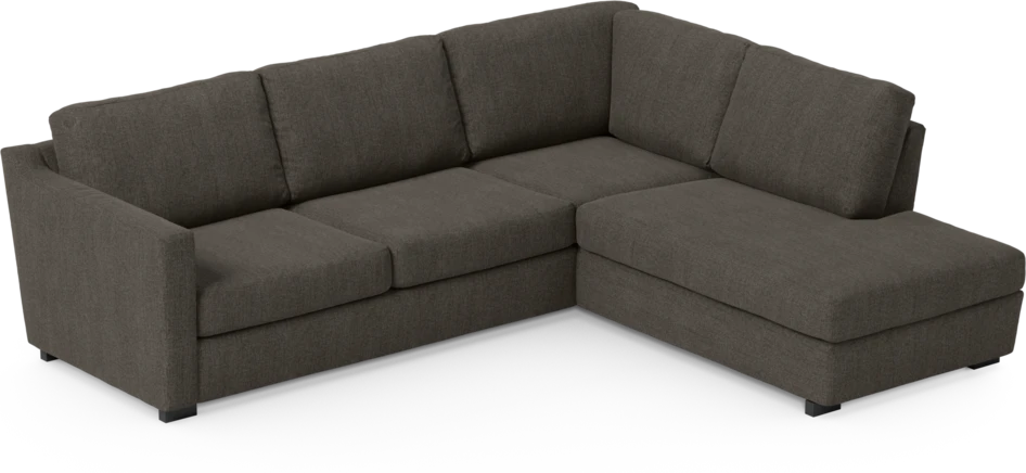 Friday - 2,5-sits soffa med divan höger - Brun