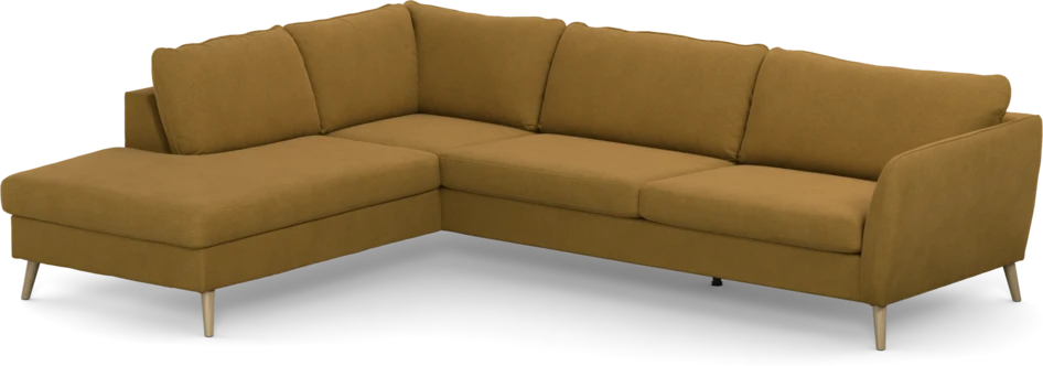 County - 2,5-sits soffa med divan vänster - Gul