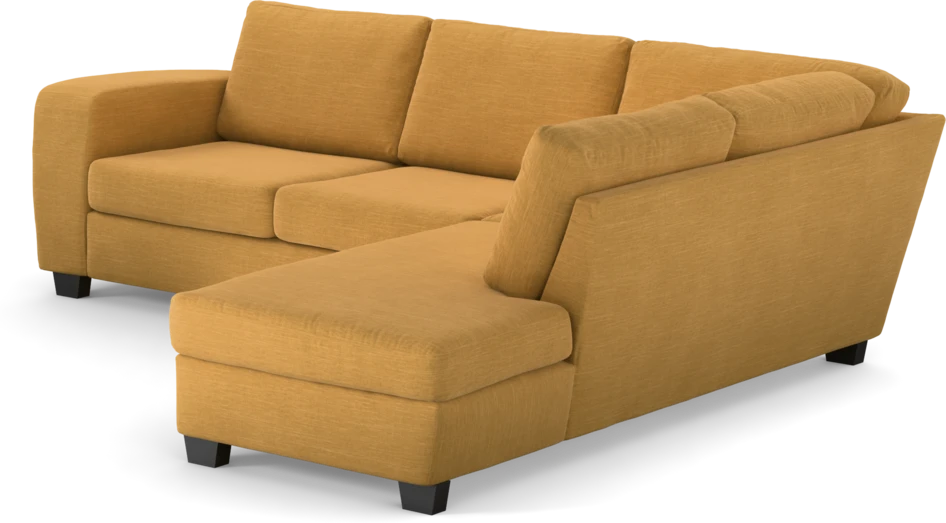 Friday - 2,5-sits soffa med divan höger - Gul