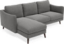 Madison Lux - 2-sits soffa med schäslong vänster - Grå