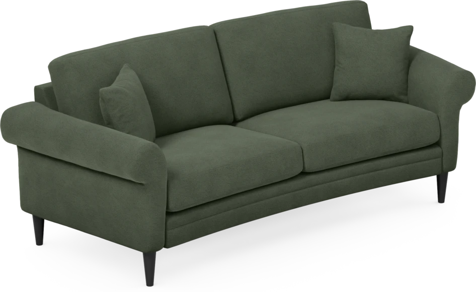 Eden - 2,5-sits soffa svängd - Grön