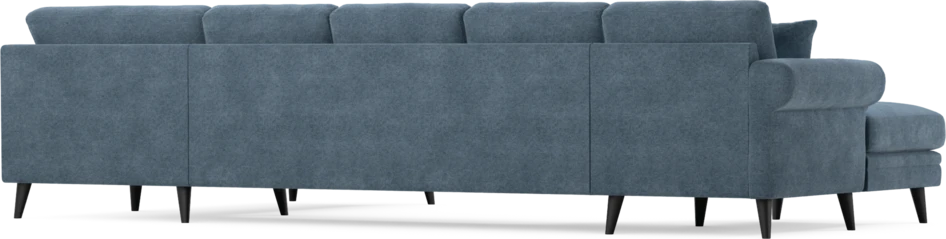 Eden - 3-sits soffa med schäslong vänster och divan höger - Blå