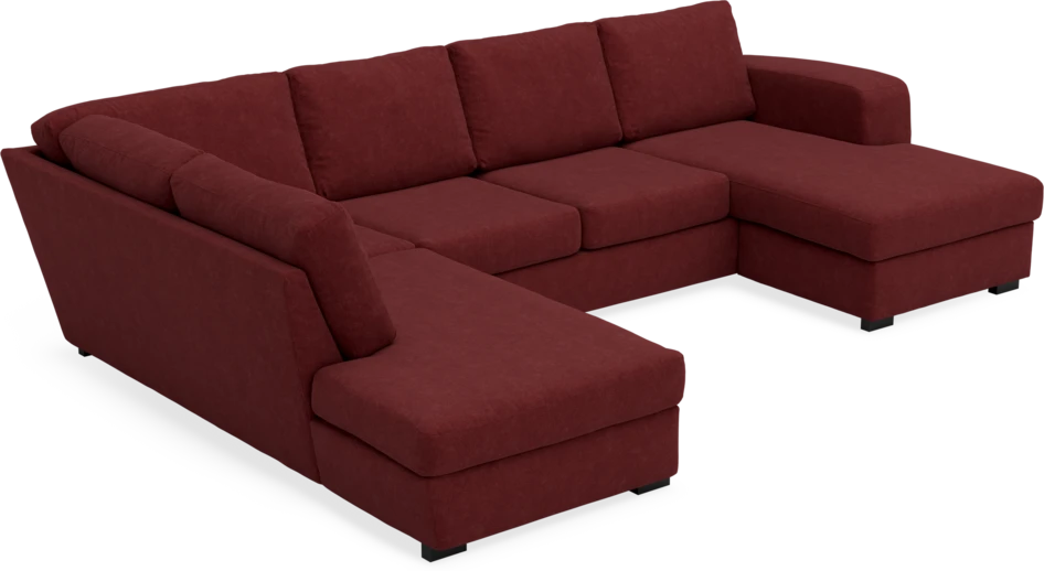 Friday - 3-sits soffa med divan vänster och schäslong höger - Rosa