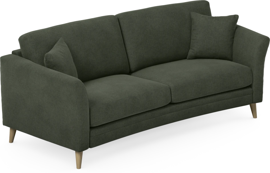 Eden - 2,5-sits soffa svängd - Grön