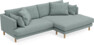 Harper - 4-sits med schäslong XL höger - Grön