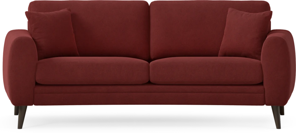 Eden - 2,5-sits soffa svängd - Röd