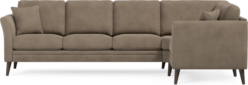 Eden - Hörnsoffa, 3+1-sits - Brun