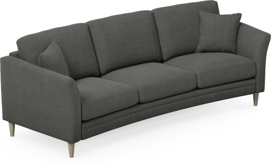 Eden - 3-sits soffa svängd - Grå