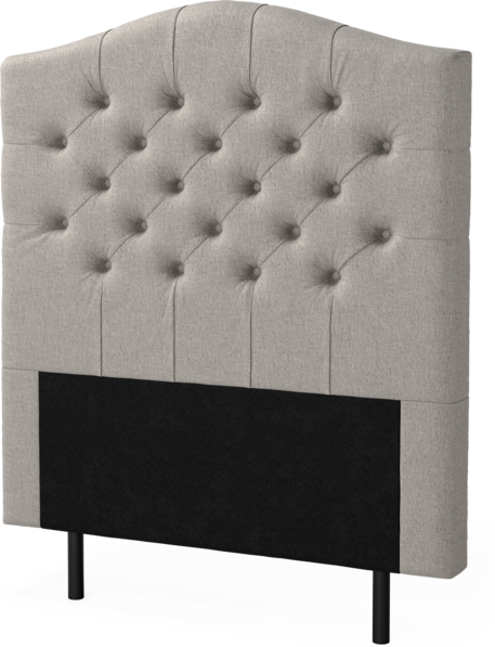 New York välvd - Sänggavel, 90-210 cm - Grå