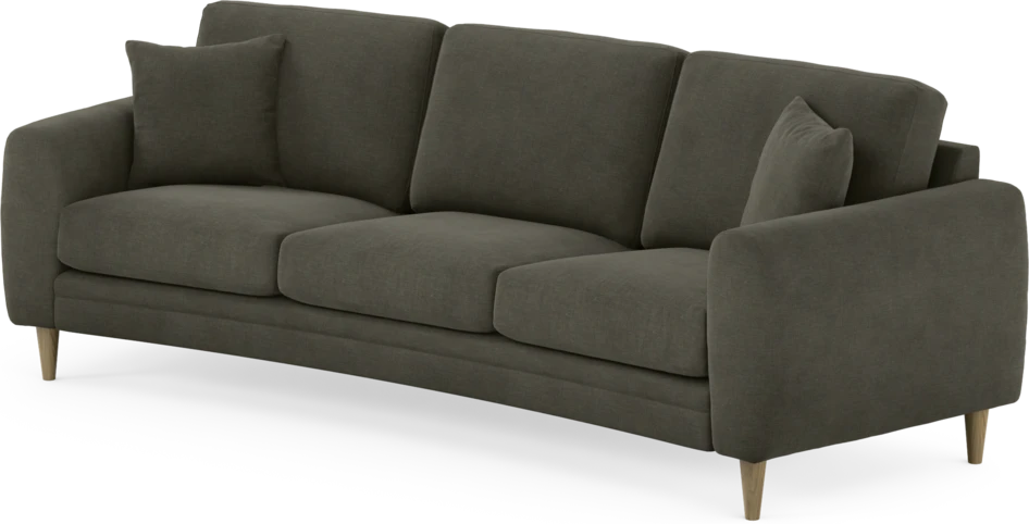 Eden - 3-sits soffa svängd - Grå