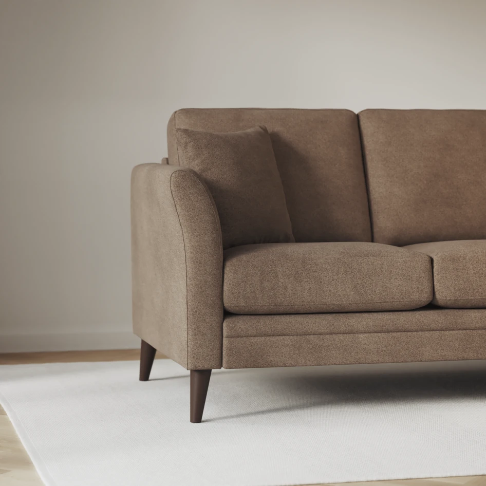 Eden - Hörnsoffa, 2+2-sits - Brun