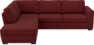 Friday - 2,5-sits soffa med divan vänster - Rosa