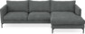 Impression Delux - 3-sits soffa med schäslong höger - Grå
