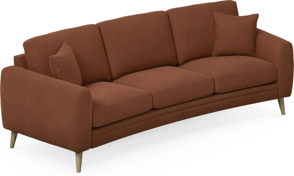 Eden - 3-sits soffa svängd - Orange