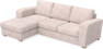 Friday - 3-sits soffa med schäslong vänster - Rosa