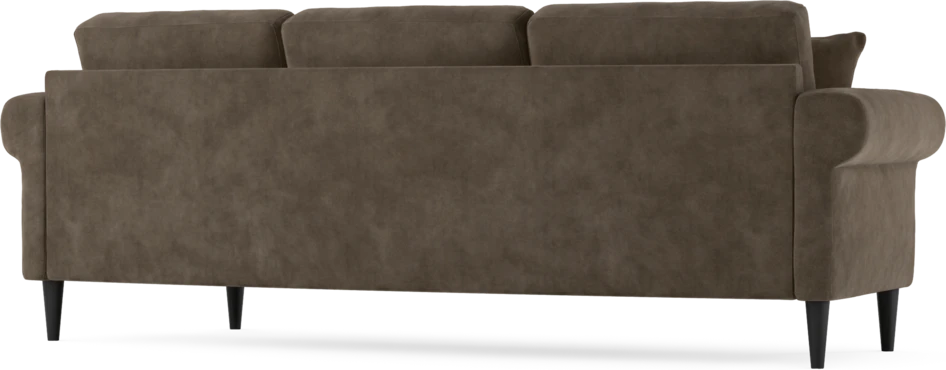 Eden - 3-sits soffa svängd - Brun