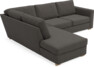 Friday - 2,5-sits soffa med divan vänster - Grå
