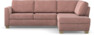 Friday - 2,5-sits soffa med divan höger - Rosa