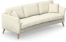 Eden - 3-sits soffa svängd - Vit