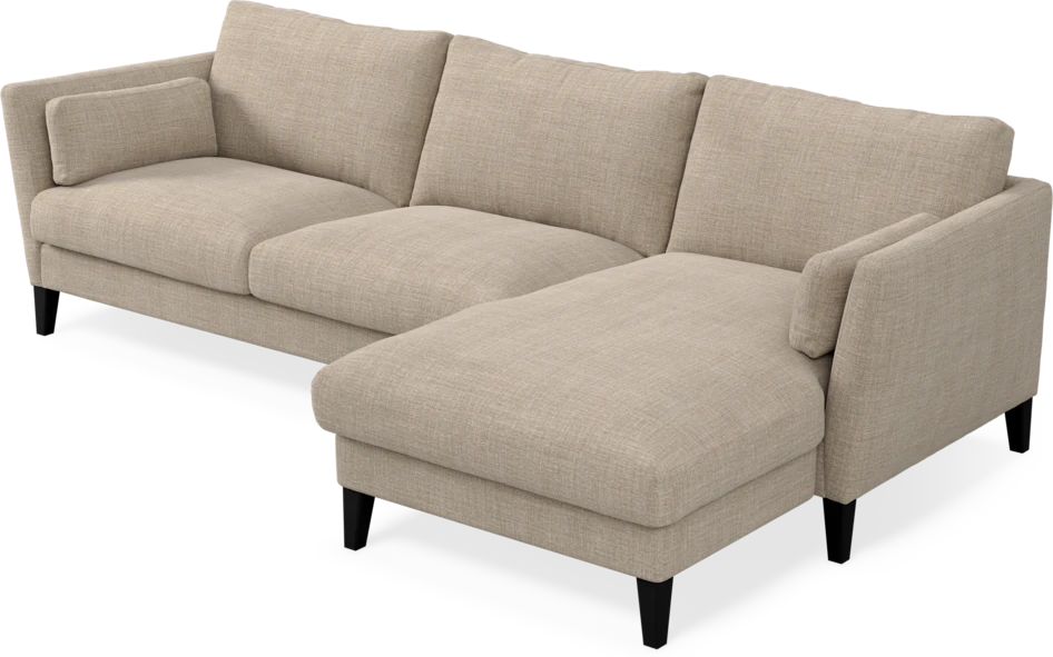 Winston - 3-sits soffa med schäslong, vändbar - Beige