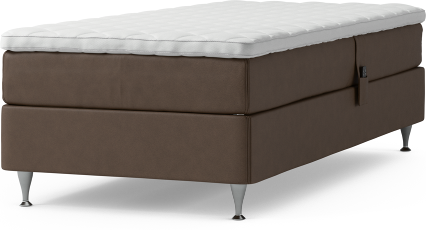 Delux Sense - Ställbar säng, enkelsäng med bäddmadrass och sängben