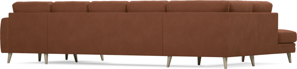 Eden - 3-sits soffa med divan vänster och schäslong höger - Orange