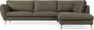 Madison Lux - 3-sits soffa med divan höger - Brun