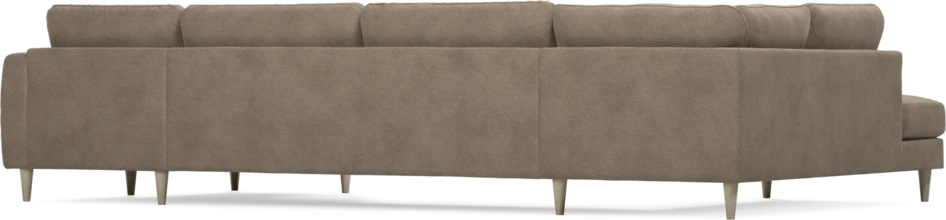 Bridge - 3-sits soffa med divan vänster och schäslong höger - Brun