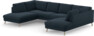Madison Lux - 2-sits soffa med divan vänster och höger - Blå
