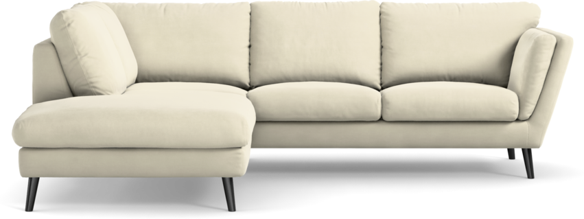 Madison Lux - 2-sits soffa med divan vänster - Vit