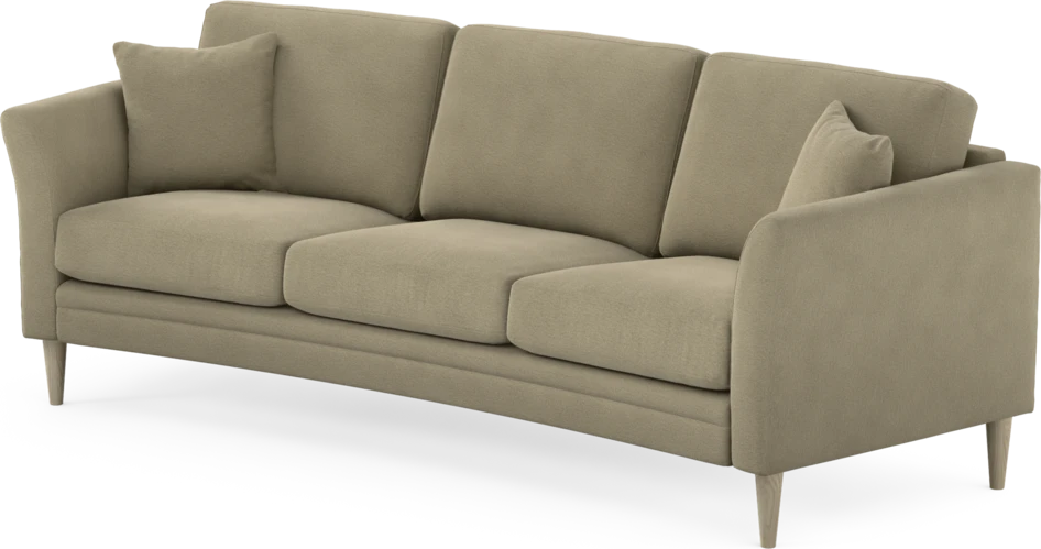 Eden - 3-sits soffa svängd - Beige