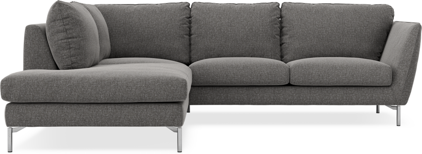 Madison - 2-sits soffa med divan vänster - Brun