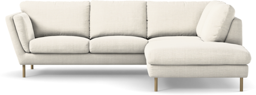 Madison Lux - 2-sits soffa med divan höger - Vit