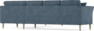 Eden - Hörnsoffa, 3+3-sits - Blå