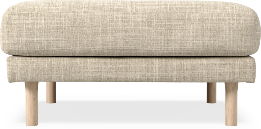 Willow - Fotpall, fast klädsel - Beige