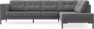 Rio - 3-sits soffa med divan höger - Grå