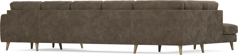 Eden - 3-sits soffa med divan vänster och schäslong höger - Brun