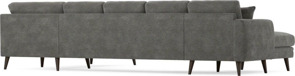 Eden - 3-sits soffa med schäslong vänster och divan höger - Grå