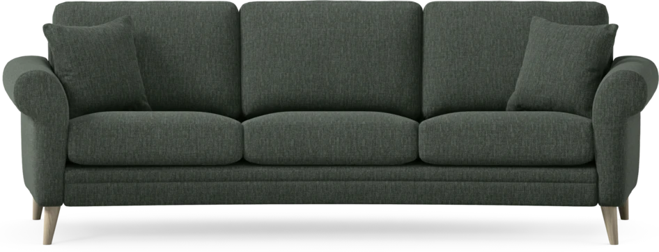 Eden - 3-sits soffa svängd - Grön