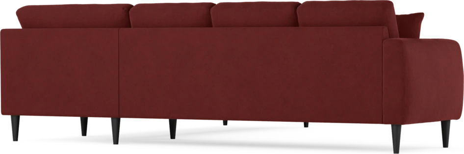 Eden - Hörnsoffa, 3+3-sits - Röd