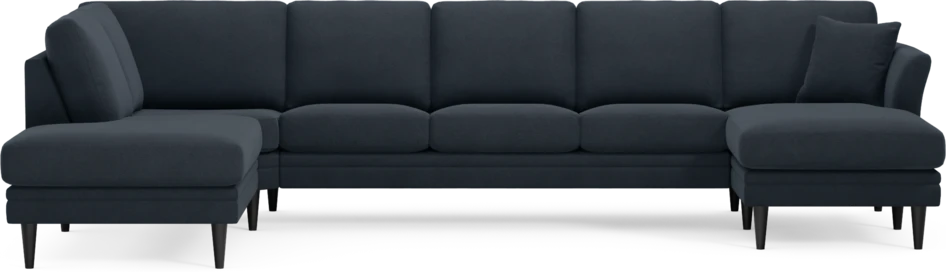 Eden - 3-sits soffa med divan vänster och schäslong höger - Blå